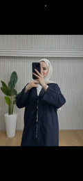Keten Kimono Takım Lacivert