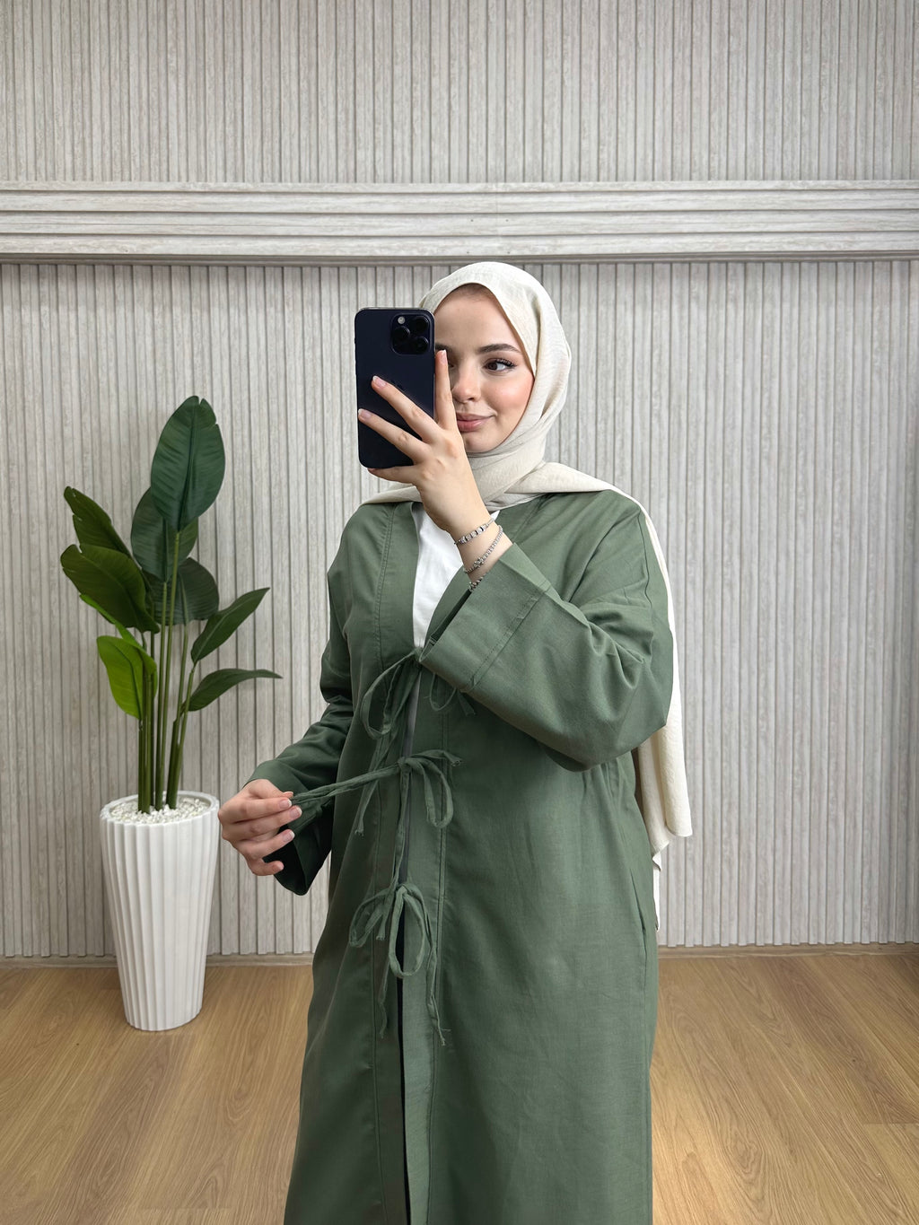 Keten Kimono Takım Haki