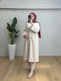 Keten Kimono Takım Bej