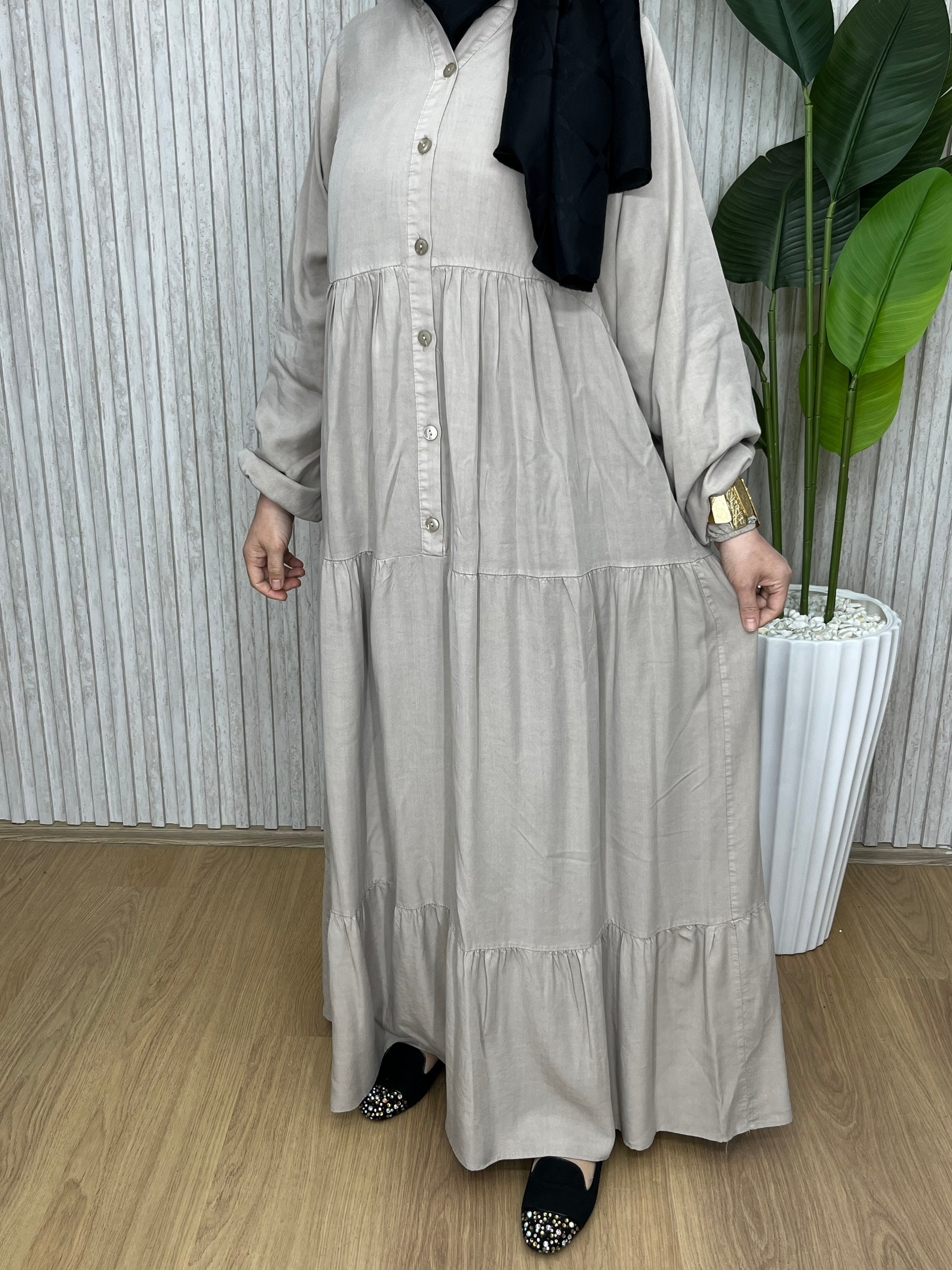 Zehra Elbise Taş Rengi