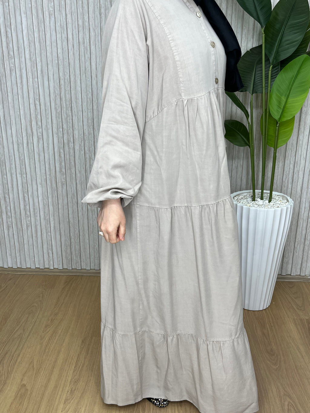 Zehra Elbise Taş Rengi