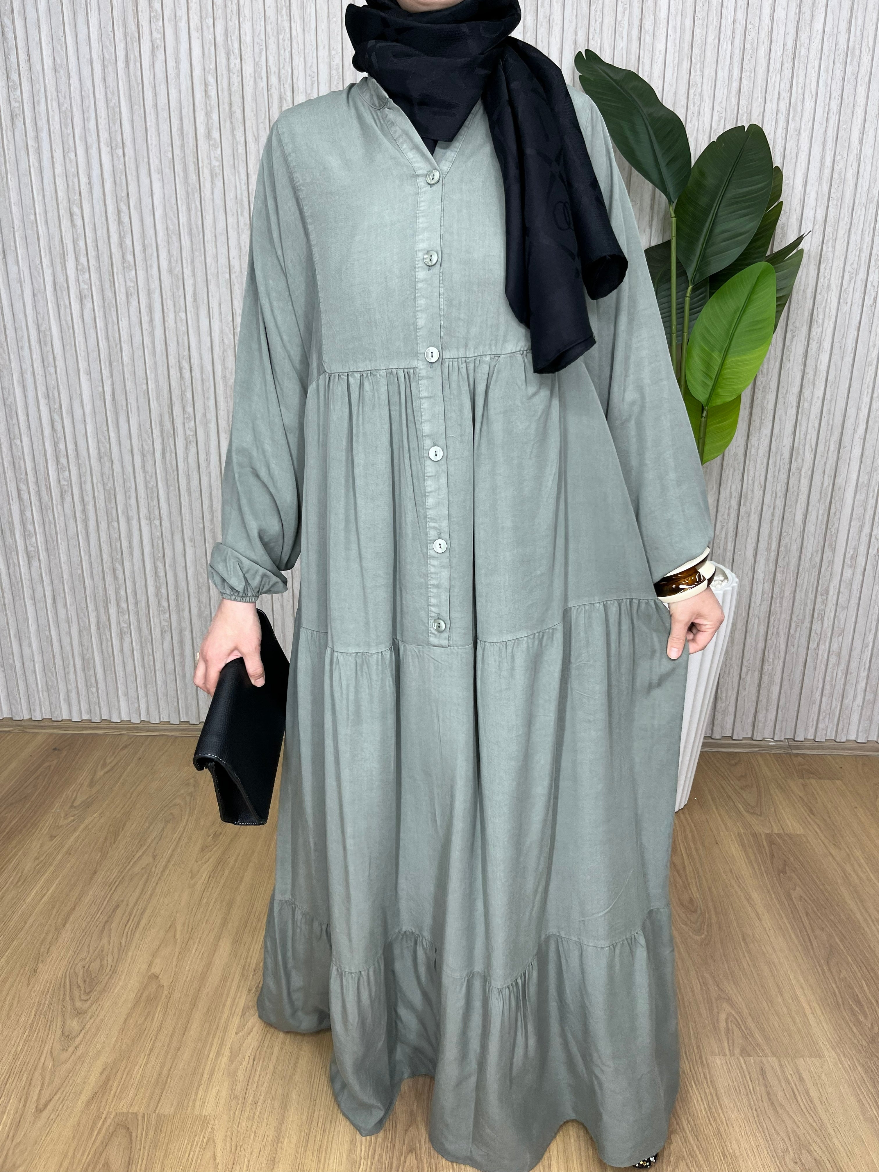 Zehra Elbise Mint Yeşili