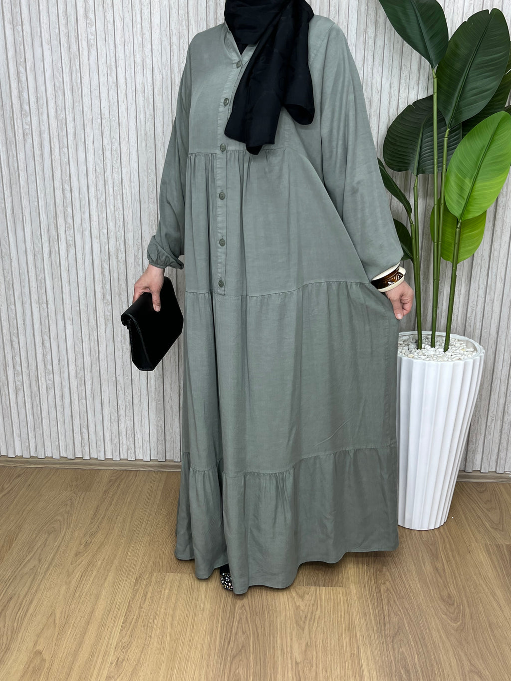 Zehra Elbise Mint Yeşili