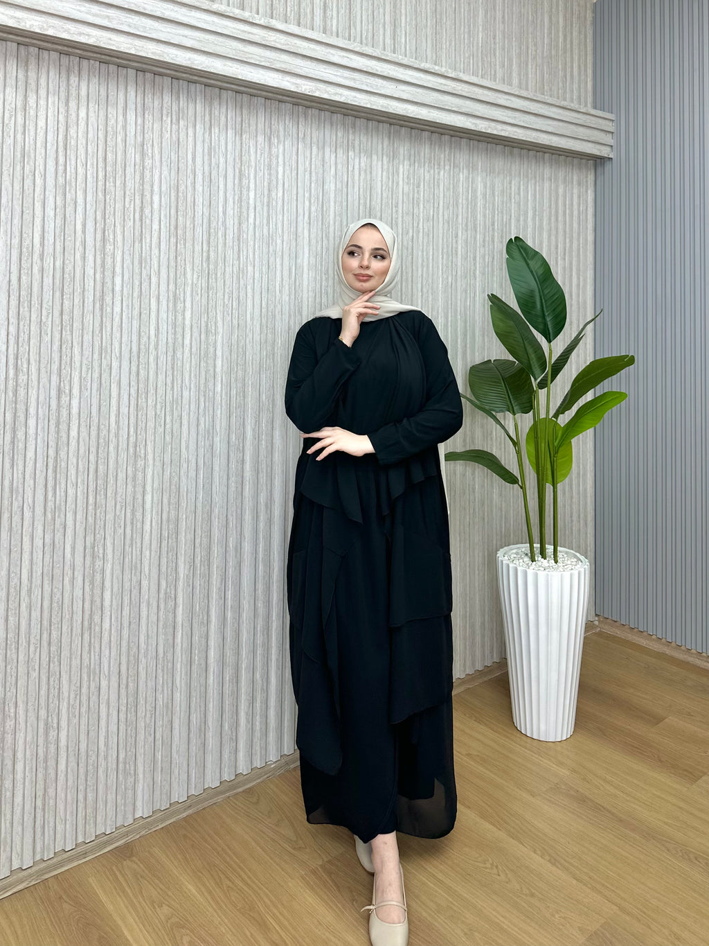 Mina Üçlü Takım Siyah