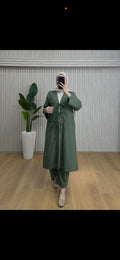 Keten Kimono Takım Haki