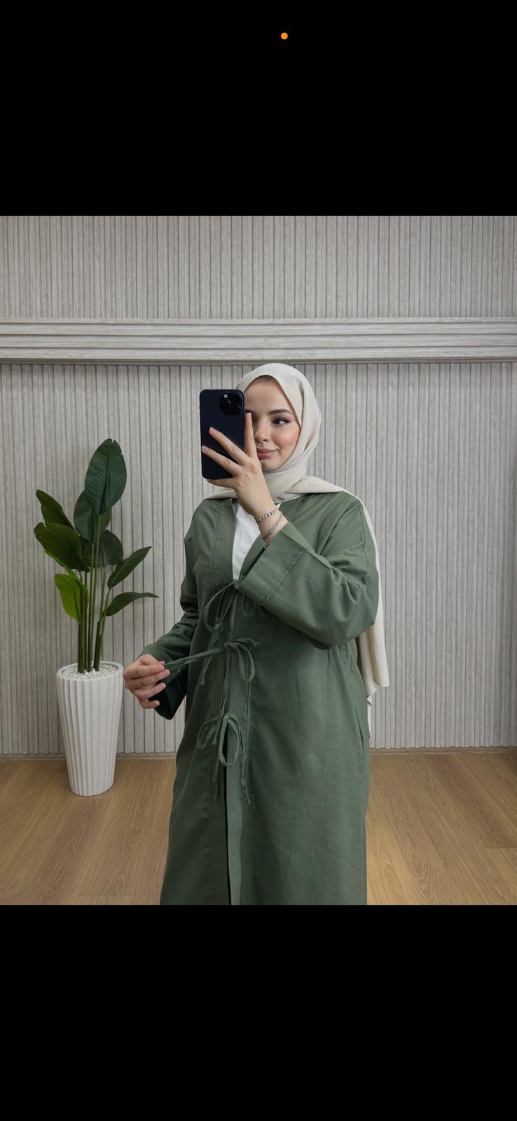 Keten Kimono Takım Haki