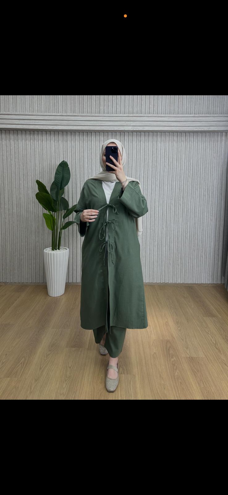 Keten Kimono Takım Haki